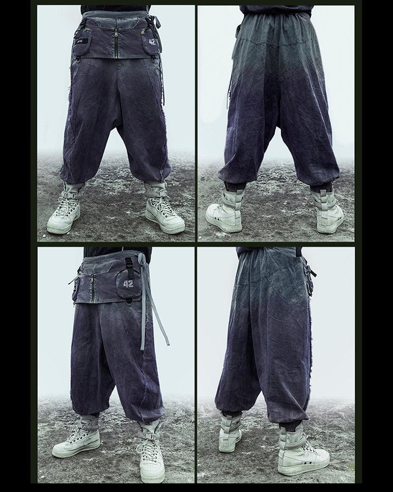 Ninja Rapper Pants XIPHEVIL Cyberpunk Outfits Yaksha Unisex Ninja Pants – Rabock
