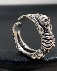 Skeleton Design Titanium Steel Ring
