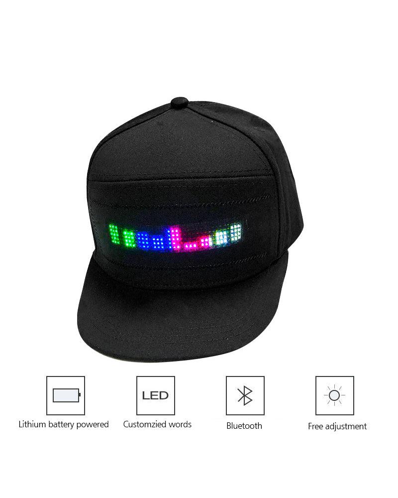 Dance Miracle  Cyberpunk Luminous Cap ( Customizable Text And Image Available)