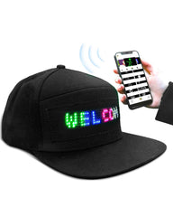 Dance Miracle  Cyberpunk Luminous Cap ( Customizable Text And Image Available)