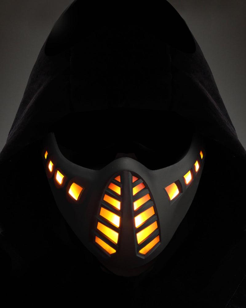 Cyberpunk Cosplay LED Scorpion Half Face Mask