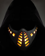 Cyberpunk Cosplay LED Scorpion Half Face Mask