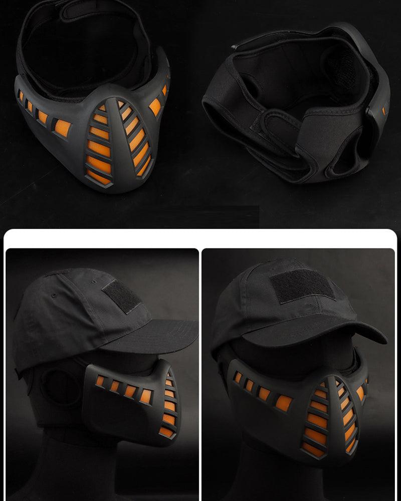 Cyberpunk Cosplay LED Scorpion Half Face Mask
