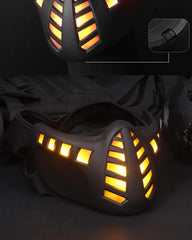 Cyberpunk Cosplay LED Scorpion Half Face Mask