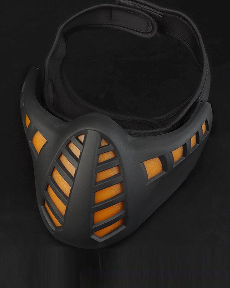 Cyberpunk Cosplay LED Scorpion Half Face Mask