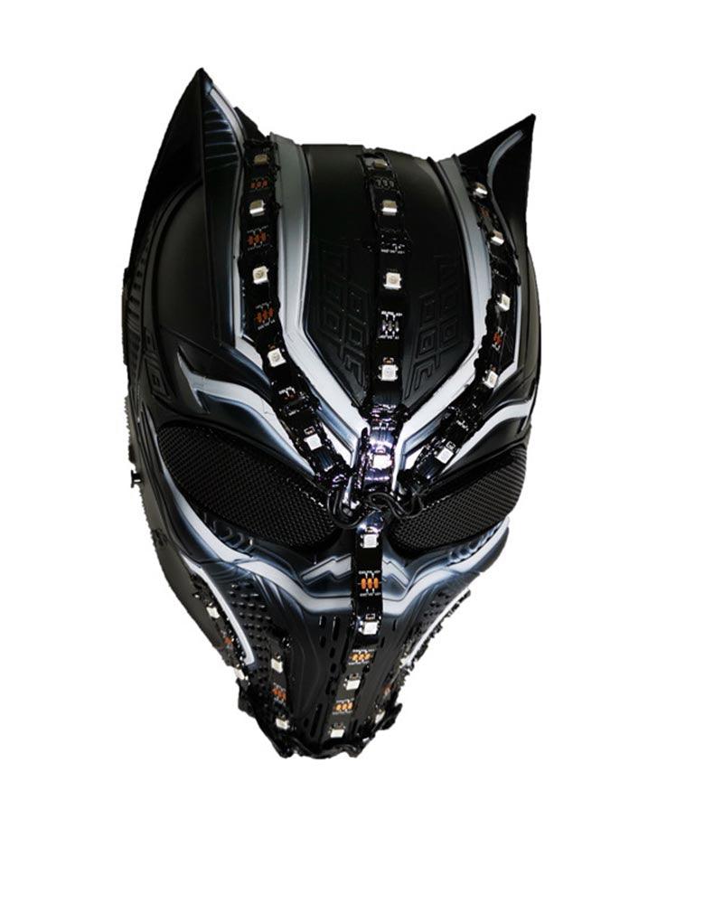 LED Halloween Skull Cyberpunk Helmet Mask