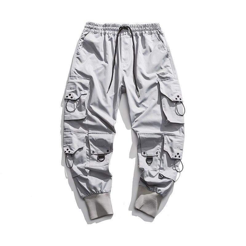 Streetwear Black Multi-Pocket Cargo Pants