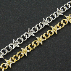 Shiny Rhinestones Star Chain