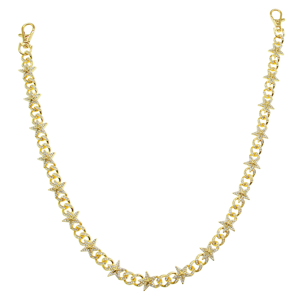 Shiny Rhinestones Star Chain