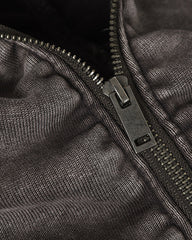 Washed Arc-Sleeve Hoodie