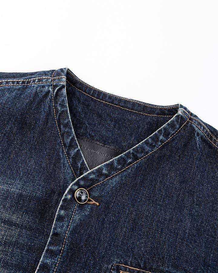 Autumn Winter New Vintage Washed Denim Jacket