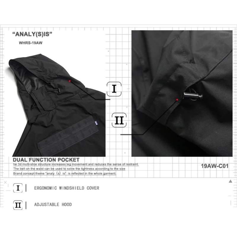 Waterproof Cyberpunk Samurai Cloak Jacket