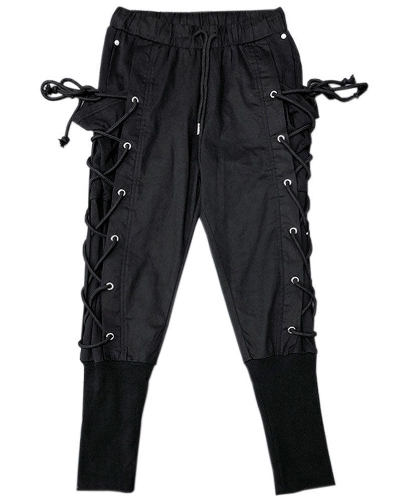 Streetwear Side Drawstring Jogger Pants