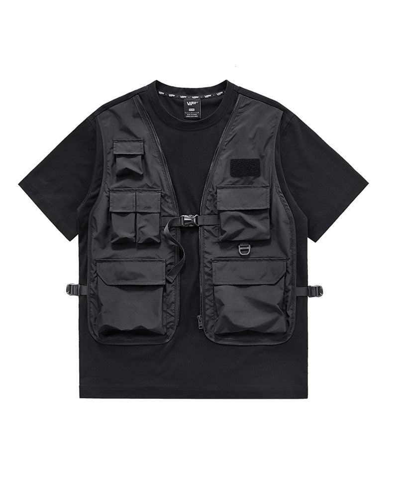 Functional Fake Two Vest T-Shirt