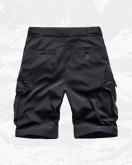 Functional Multi-Pocket Belt Cargo Shorts
