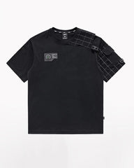 Functional Plaid Patchwork T-Shirt