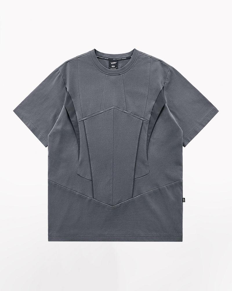 Reflective Strip Splicing T-Shirt