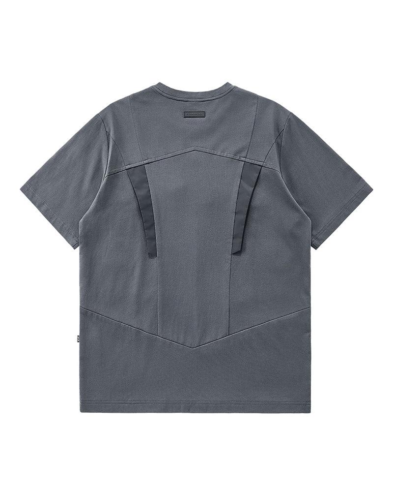 Reflective Strip Splicing T-Shirt