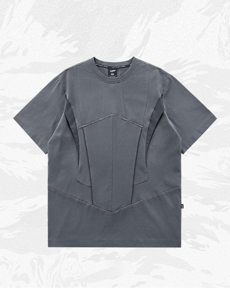 Reflective Strip Splicing T-Shirt