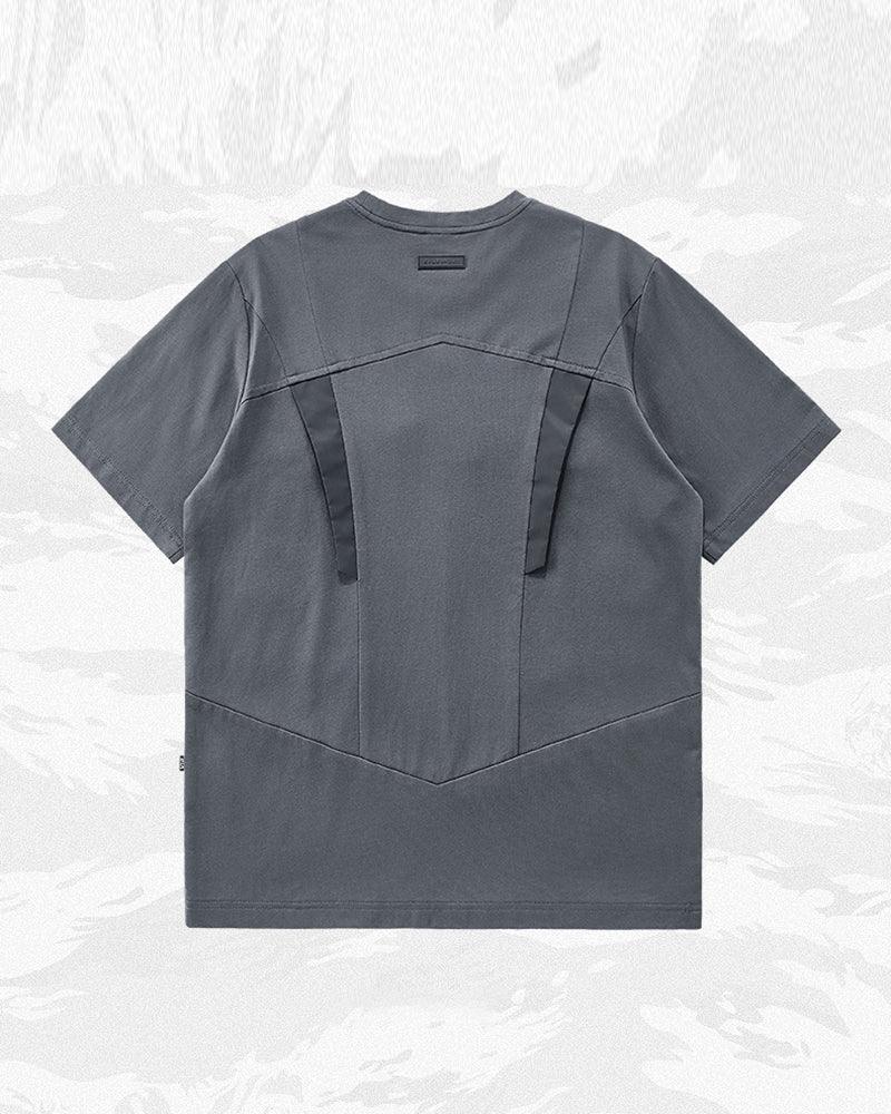 Reflective Strip Splicing T-Shirt