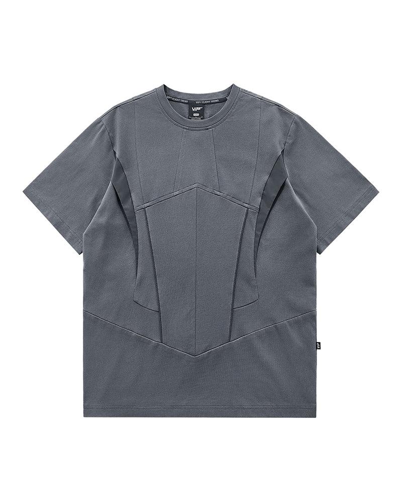 Reflective Strip Splicing T-Shirt