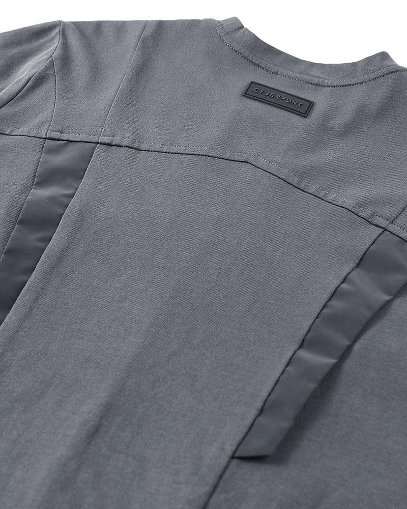 Reflective Strip Splicing T-Shirt