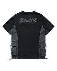 Functional Cyberpunk Samurai Badge T-Shirt