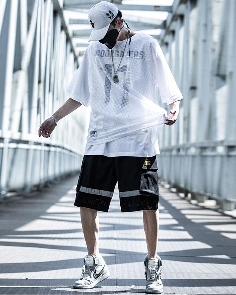 Fake Two-piece Mesh T-Shirt
