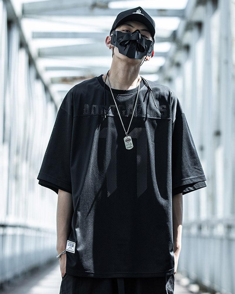 Fake Two-piece Mesh T-Shirt