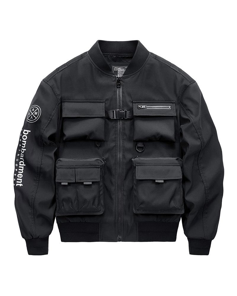 Futuristic Backpack Functional Bomber Jacket