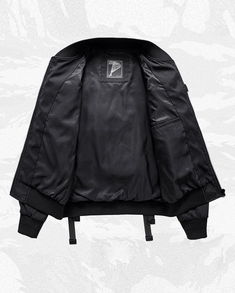 Futuristic Backpack Functional Bomber Jacket