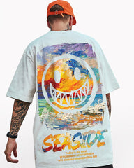 Oversize Streetwear Grimace Graphic T-Shirt