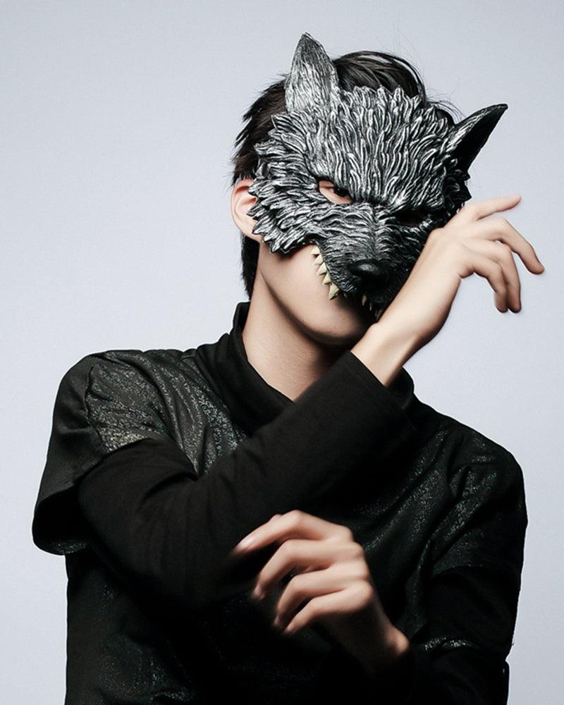 Cyberpunk Half Face Werewolf Mask
