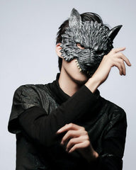 Cyberpunk Half Face Werewolf Mask