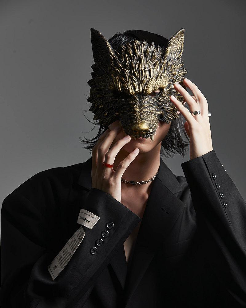 Cyberpunk Half Face Werewolf Mask