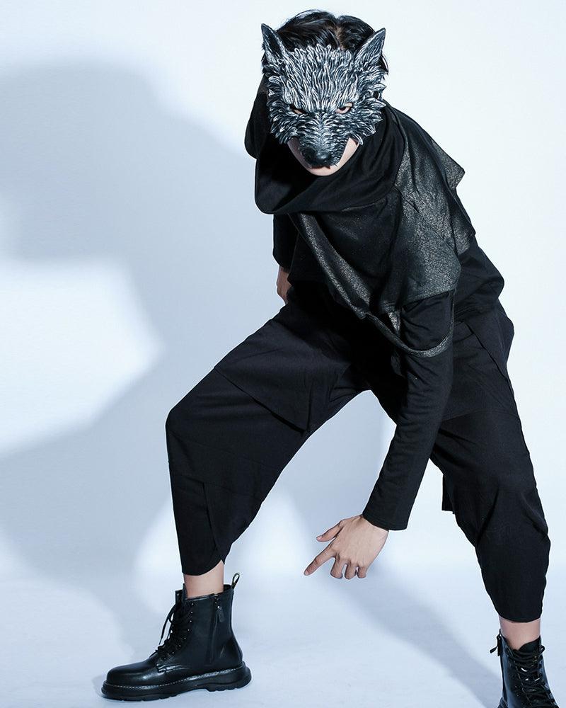 Cyberpunk Half Face Werewolf Mask