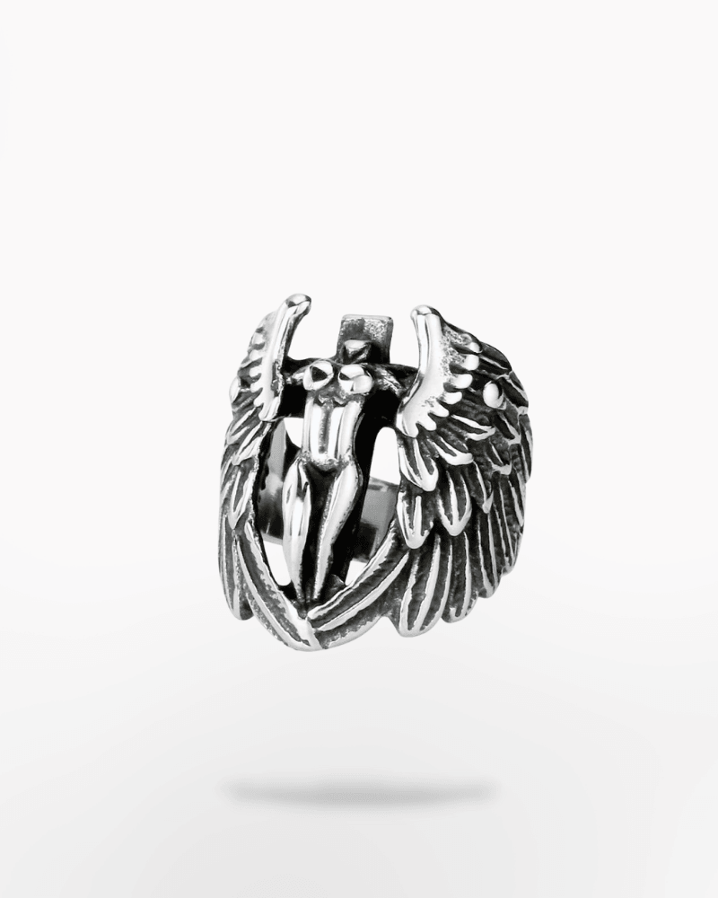 Got Me Thinking Angel Feather Ring