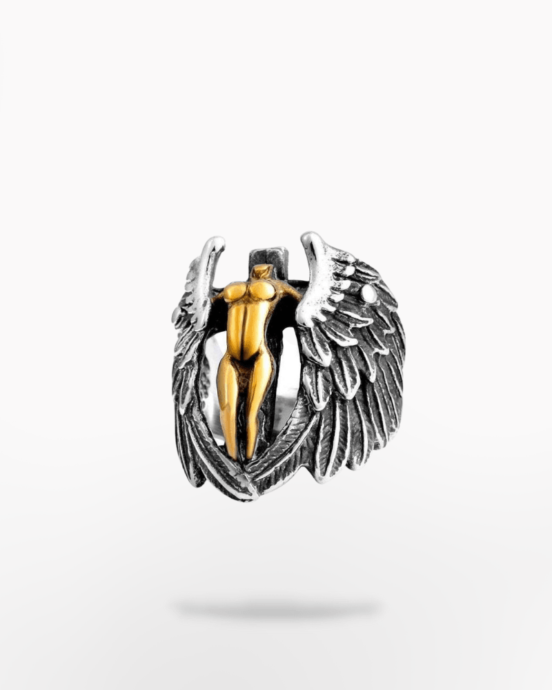 Got Me Thinking Angel Feather Ring