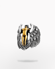 Got Me Thinking Angel Feather Ring