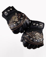 Got Too Close Skull Fingerless Gloves