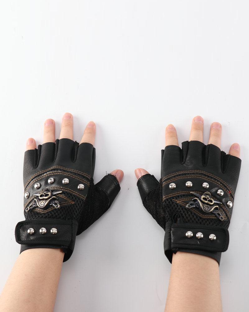 Got Too Close Skull Fingerless Gloves