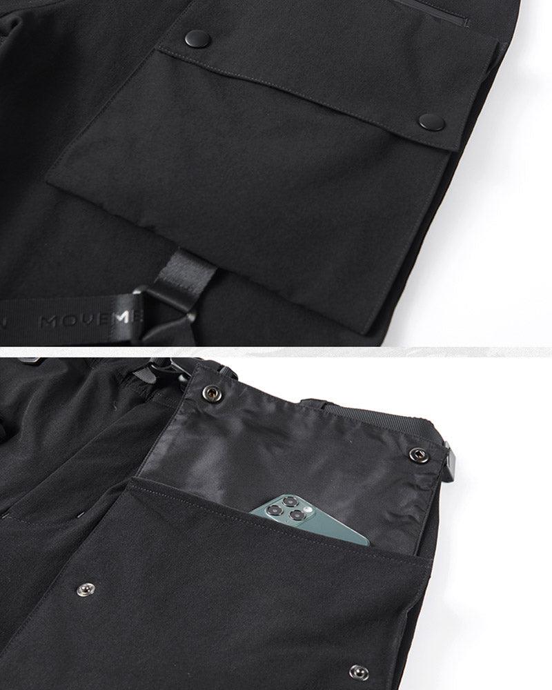 Black Paratrooper Cargo Pants