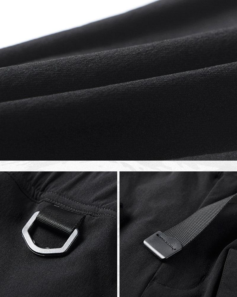 Black Paratrooper Cargo Pants