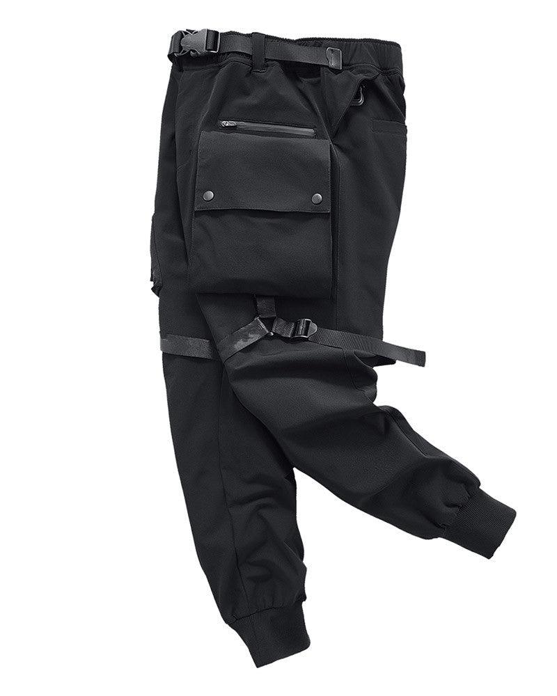 Black Paratrooper Cargo Pants