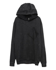 Streetwear Black Denim Hoodie