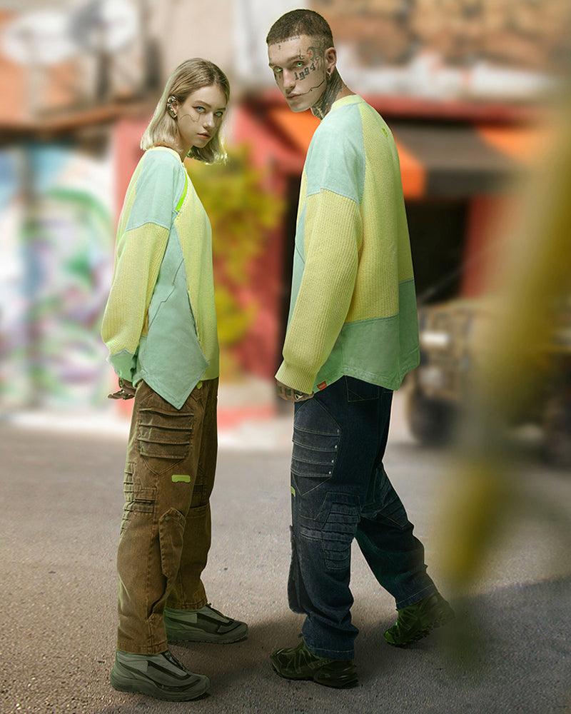 Cyberpunk Outfits Heavy Mecha Baggy Unisex Jeans