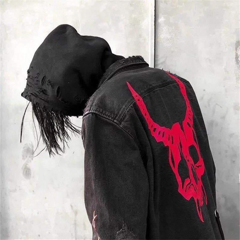 Harajuku Horns Denim Jacket