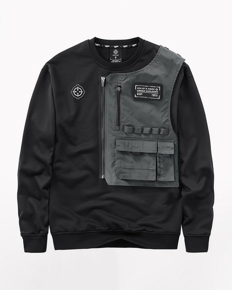 Fake Two-piece Tactical Sweatshirt