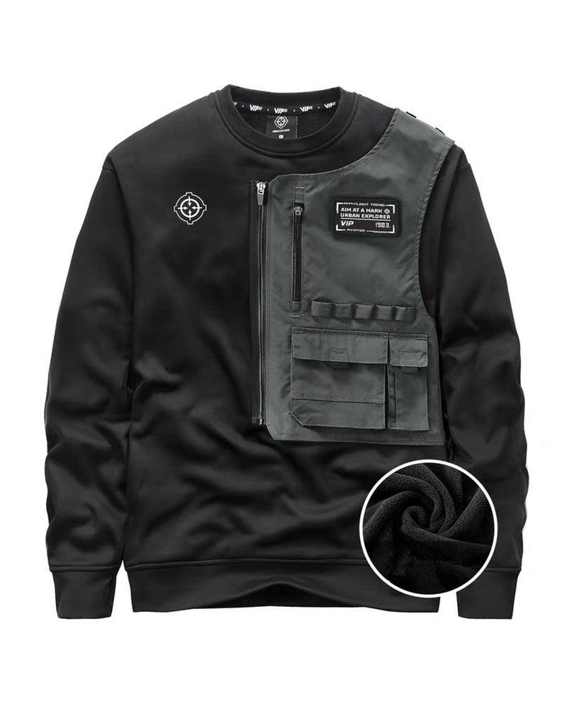 Fake Two-piece Tactical Sweatshirt