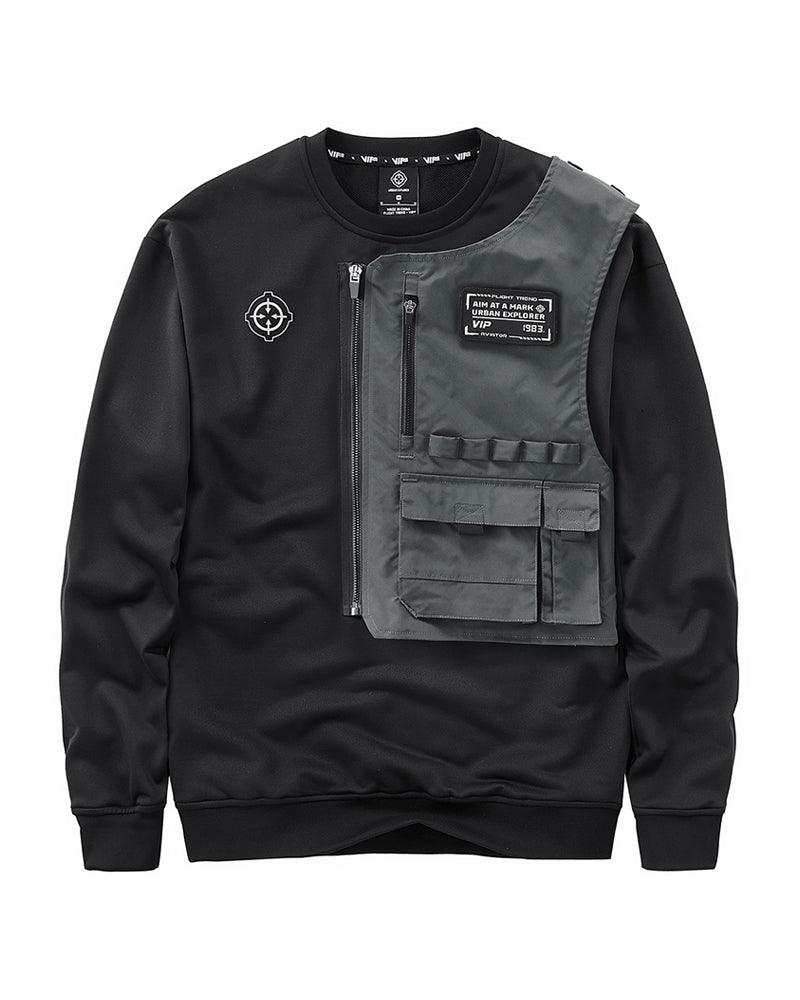 Fake Two-piece Tactical Sweatshirt